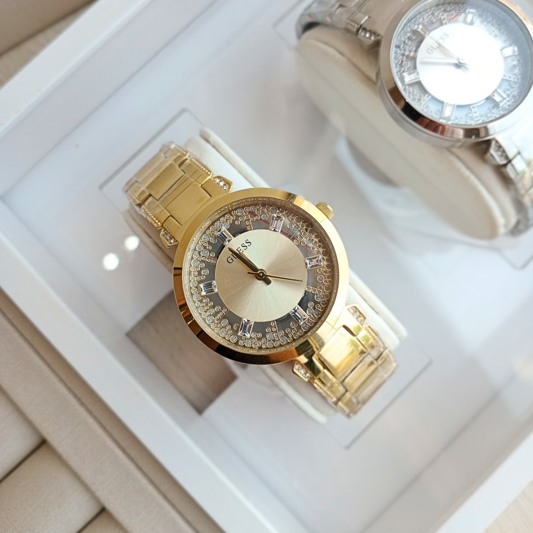 Relógio de Pulso Guess Caixa e Pulseira Aço