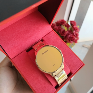 Relógio de Pulso Mondaine Caixa de Metal e Pulseira de Aço