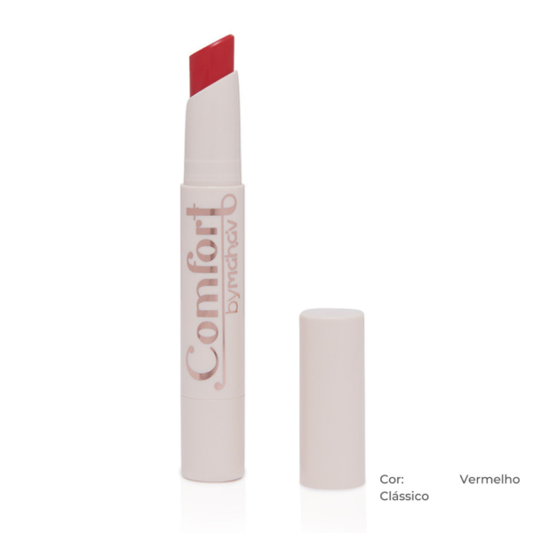 Batom Stick Confort Mahav Vermelho Clássico