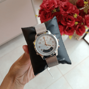 Relógio de Pulso Lince Quartz Analógico – Caixa e Pulseira em Metal Prata | Sempre Linda Boutique