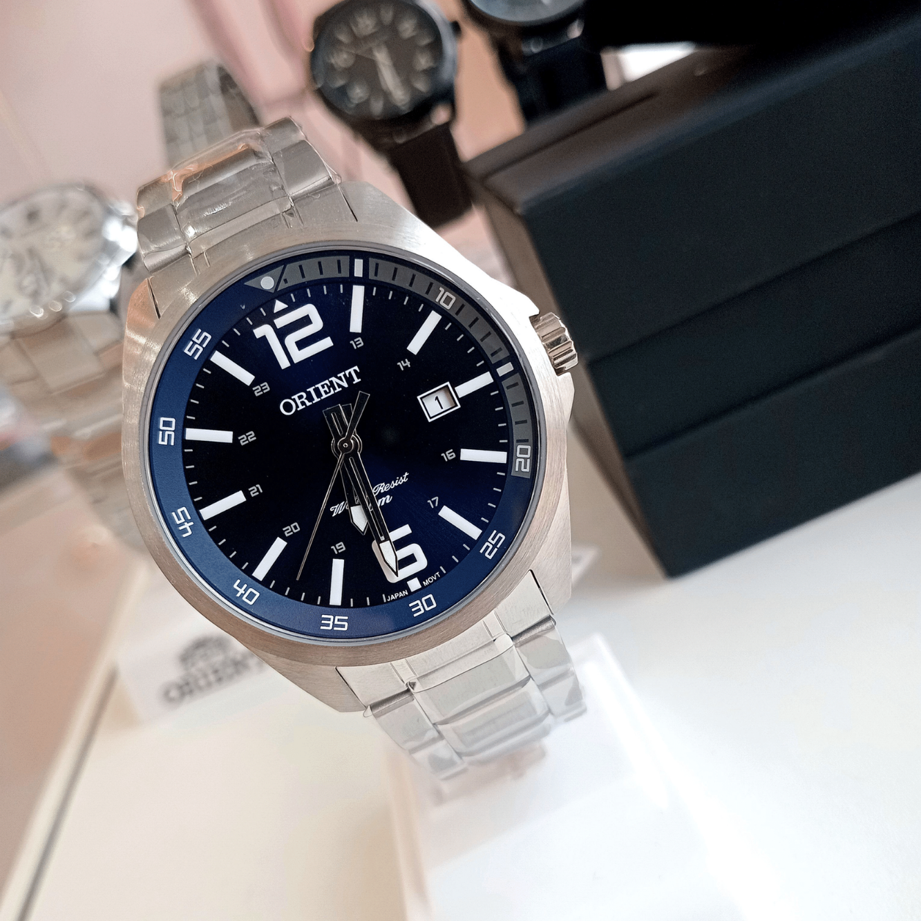 Relógio de Pulso Masculino Orient Quartz Analógico CX e Pulseira Aço Inox Prata | Sempre Linda Boutique