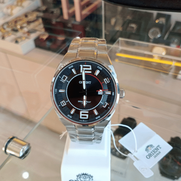 Relógio de Pulso Masculino Orient Quartz Analógico CX e Pulseira Aço Inox Prata | Sempre Linda Boutique - Imagem 2