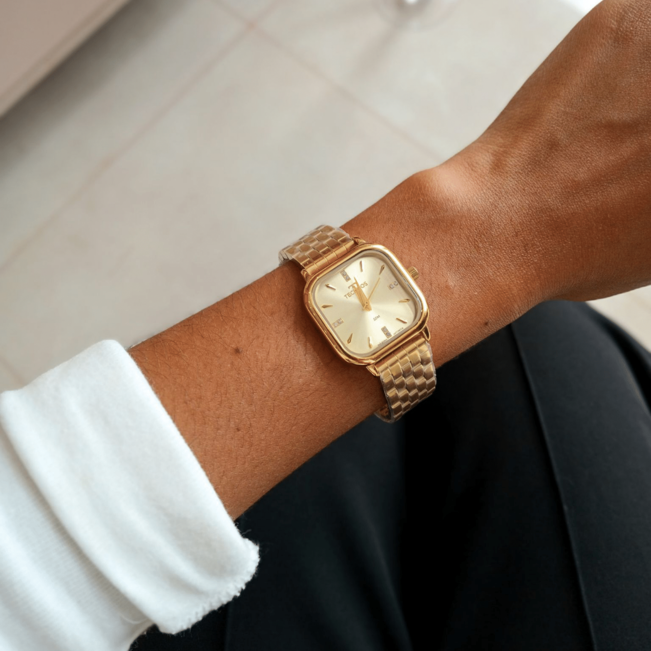 Relógio Analógico – Caixa e Pulseira em Aço | Sempre Linda Boutique