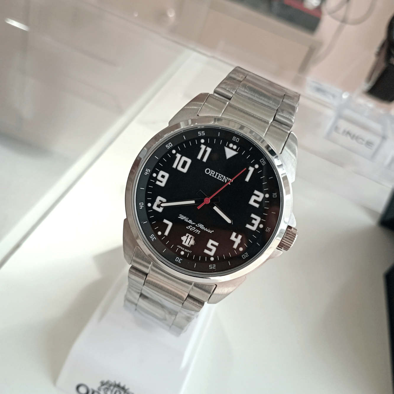 Relógio de Pulso Masculino Orient Quartz Analógico CX e Pulseira Aço Inox Prata | Sempre Linda Boutique