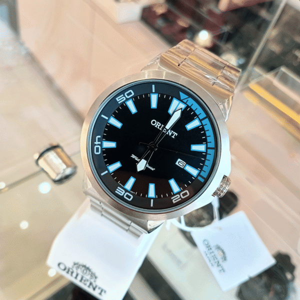 Relógio de Pulso Masculino Orient Quartz Analógico – Caixa e Pulseira em Aço Inox | Sempre Linda Boutique - Imagem 3