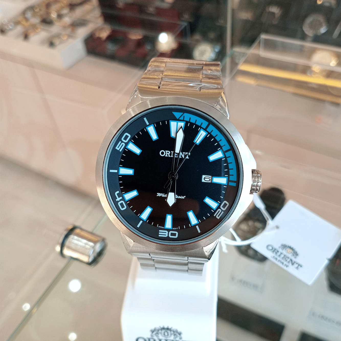 Relógio de Pulso Masculino Orient Quartz Analógico – Caixa e Pulseira em Aço Inox | Sempre Linda Boutique