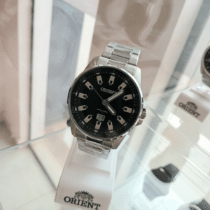 Relógio de Pulso Masculino Orient Quartz Analógico – Caixa e Pulseira em Aço Inox Prata | Sempre Linda Boutique