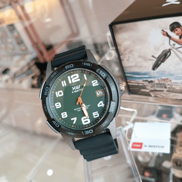 Relógio de Pulso XWatch Quartz – Caixa e Pulseira em Plástico Preto | Sempre Linda Boutique - Imagem 2