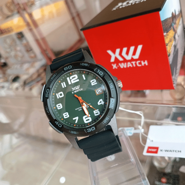 Relógio de Pulso XWatch Quartz – Caixa e Pulseira em Plástico Preto | Sempre Linda Boutique - Imagem 3