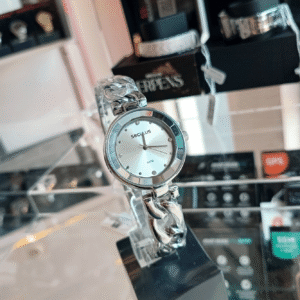 Relógio de Pulso Feminino Séculus – Caixa de Metal e Pulseira em Aço | Sempre Linda Boutique