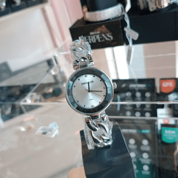 Relógio de Pulso Feminino Séculus – Caixa de Metal e Pulseira em Aço | Sempre Linda Boutique - Imagem 2